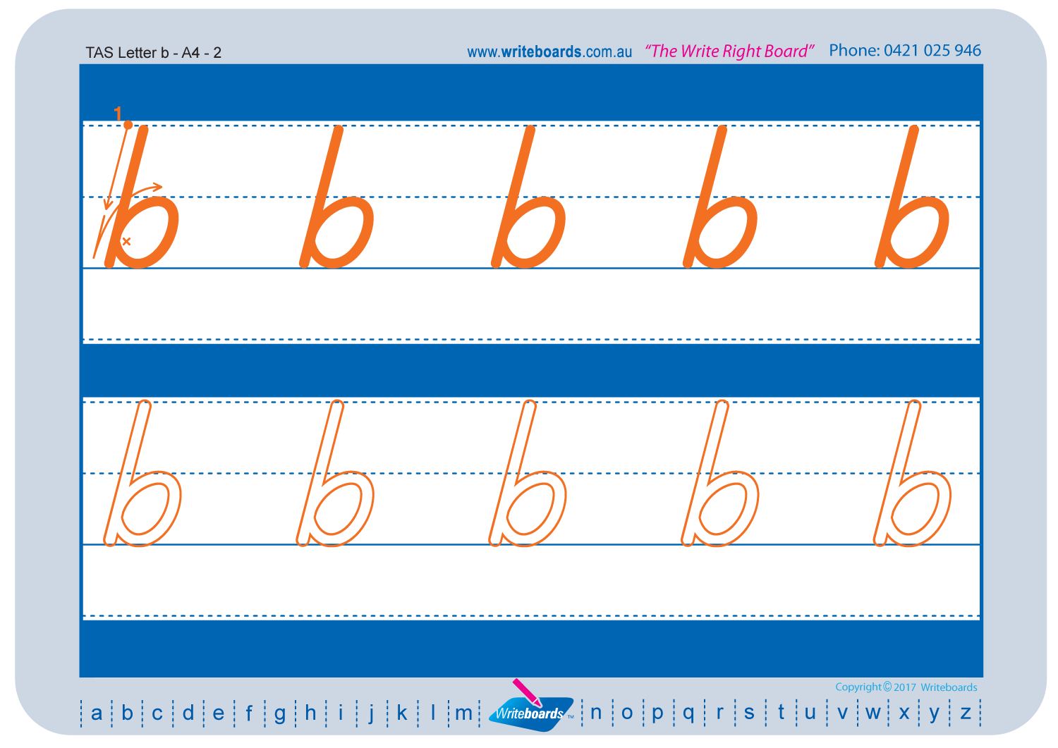 TAS Childcare lowercase alphabet tracing worksheets for school readiness, TAS resources for Childcare