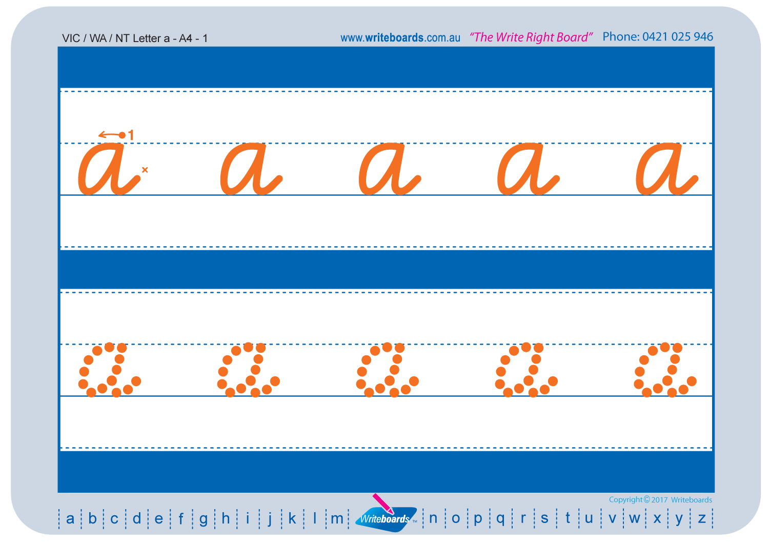Vic Mod Cursive Home Products VIC Modern Cursive Font School Starter Worksheets