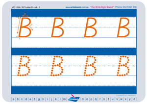 VIC Modern Cursive Font alphabet and number handwriting worksheets, Fantastic for Special Needs Children.