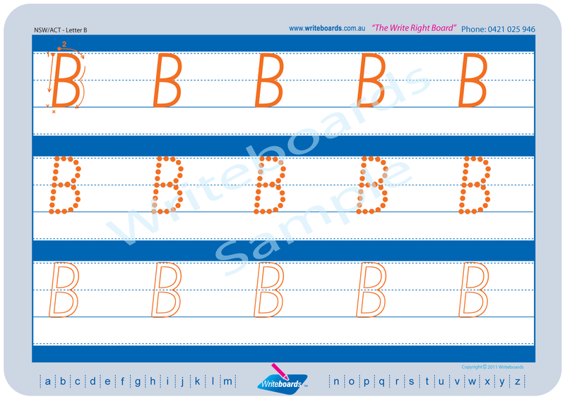 Worksheet Pack B - NSW Foundation Font | Writeboards | Children’s ...