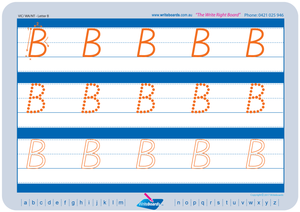 VIC Modern Cursive Font Early Stage One Uppercase Alphabet Tracing Worksheets for Teachers