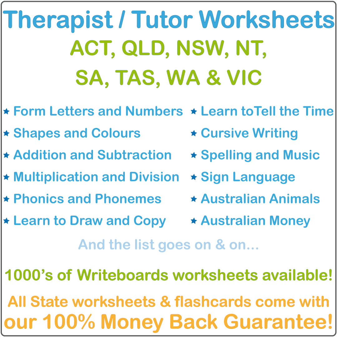 Worksheets for Occupational Therapists and Tutors