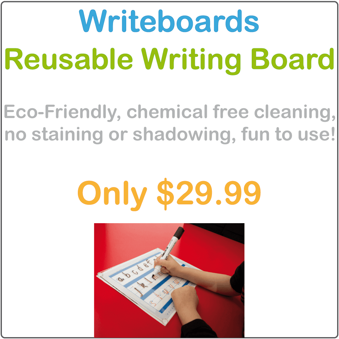 Reusable Writing Board for Teachers, Eco-Friendly Writing Boards for Teachers, Classroom Writing Boards, Student Writing Boards